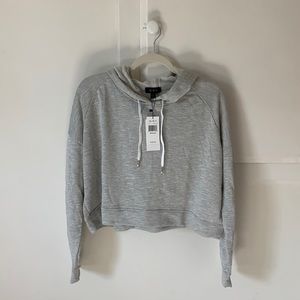 Alala Grey Crop Hoodie